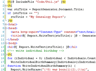 Using well known code (html, javascript, vbscript) your can create the exact output you need