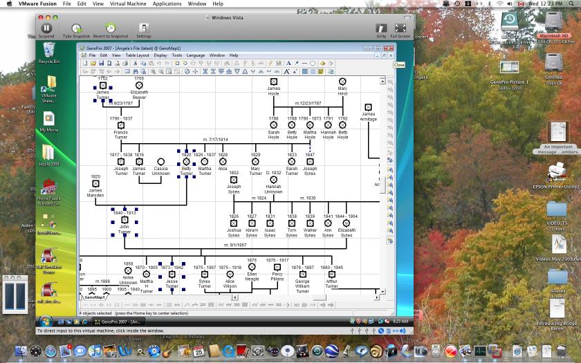 Family Tree on a Macintosh