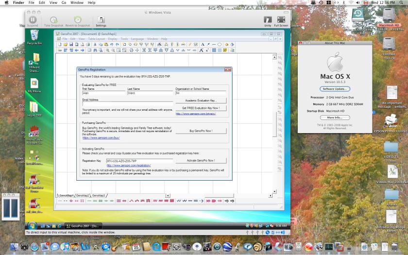 GenoPro Registration on a Macintosh