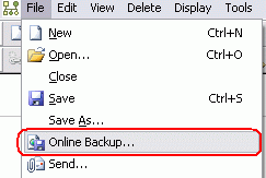 Backup your file online to avoid data lost