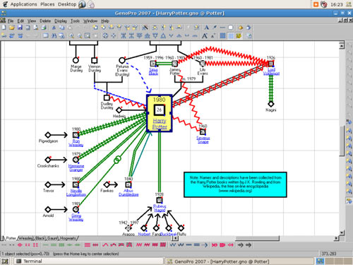 GenoPro running on Linux using Wine