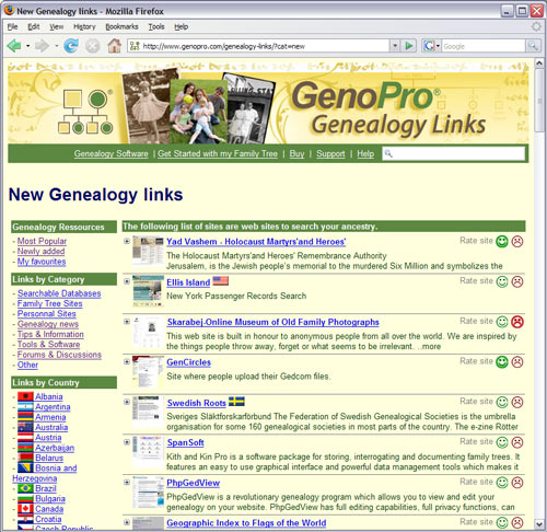 Genealogy Links