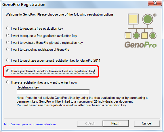 Recover Lost Registration Key